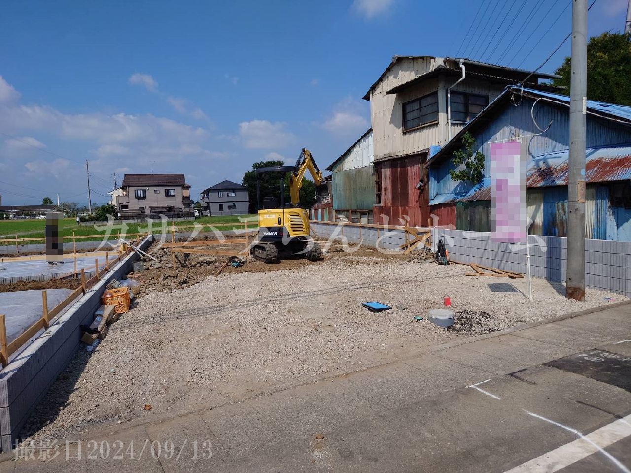 川越市山田第７　新築一戸建て　全３棟現場　１号棟