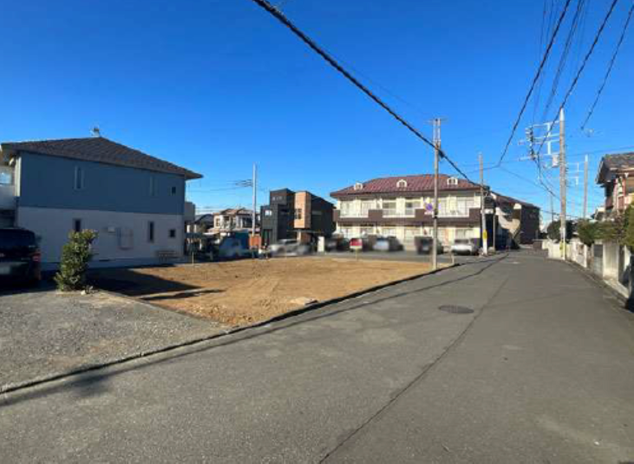 川越市野田町１丁目　建築条件無し売地　全２区画　１号地