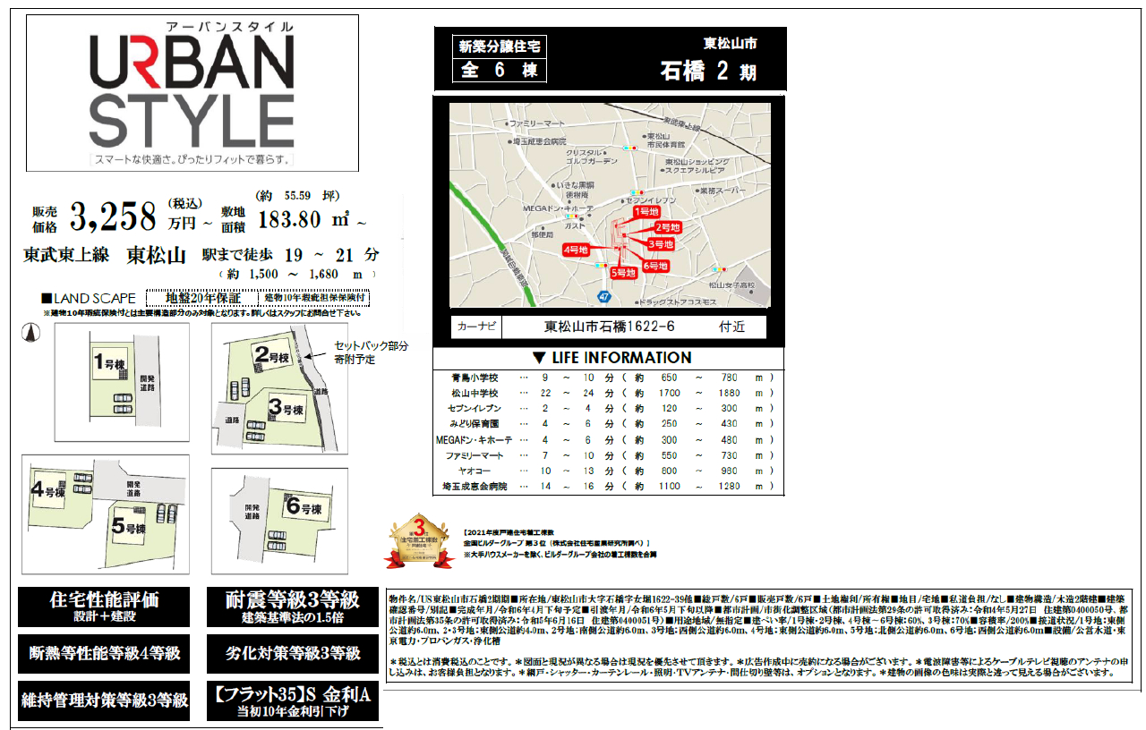 東松山市石橋２期　新築一戸建て　全６棟現場　新築仲介手数料０円無料！_画像1