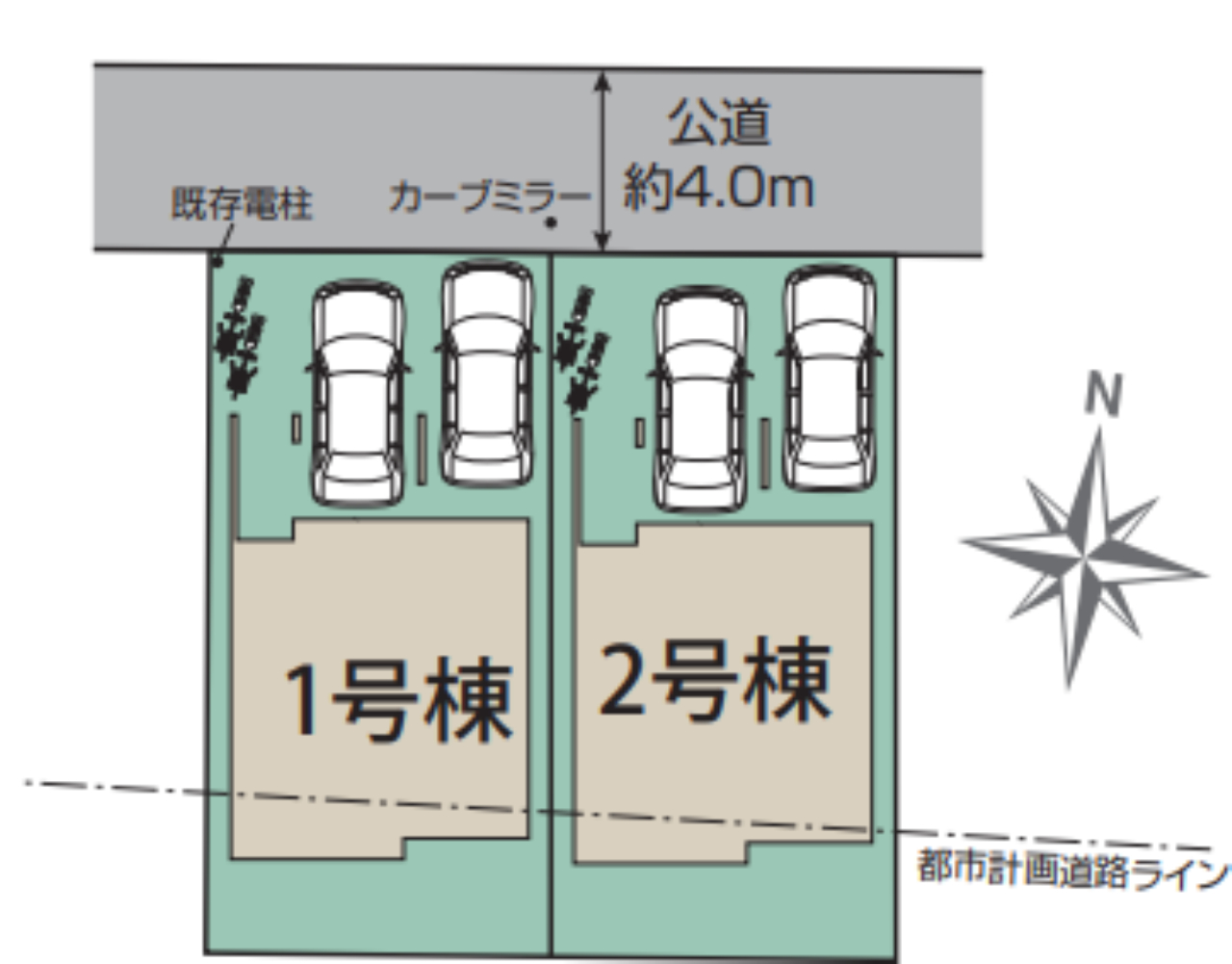 川越市安比奈新田　新築一戸建て　全２棟現場　仲介手数料無料_画像2