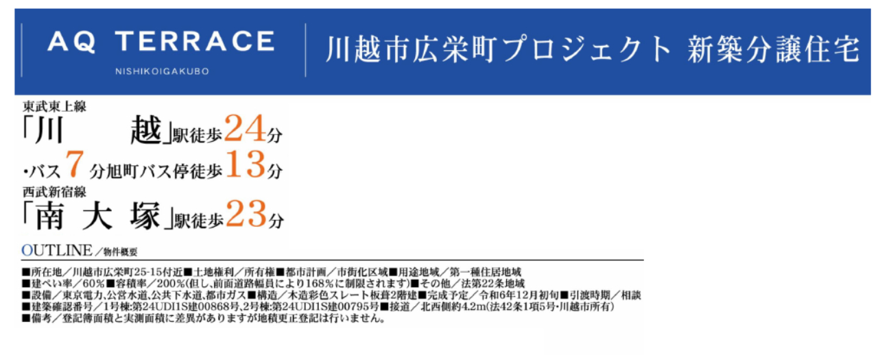 川越市広栄町　新築一戸建て　全２棟現場　新築仲介手数料０円無料！_画像2