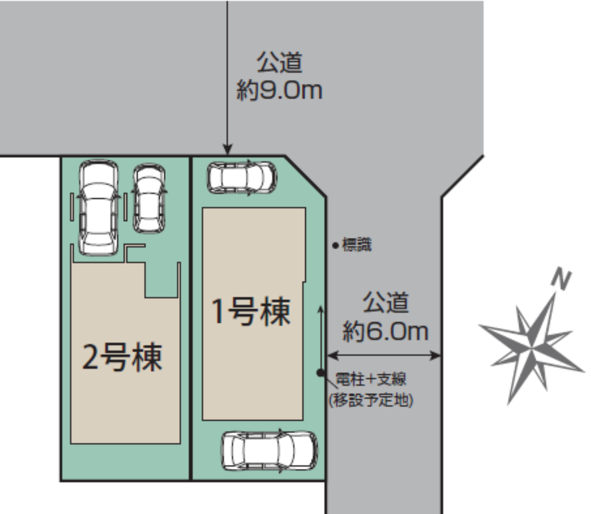 川越市川鶴１丁目　新築一戸建て　全２棟現場　仲介手数料無料_画像2