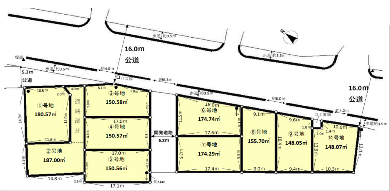 川越市砂　建築条件無し売地　全１０区画　仲介手数料無料土地！_画像3