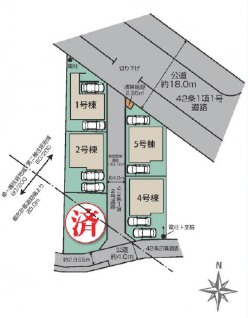 坂戸市山田町　新築一戸建て　全５棟現場　新築仲介手数料０円無料！_画像3