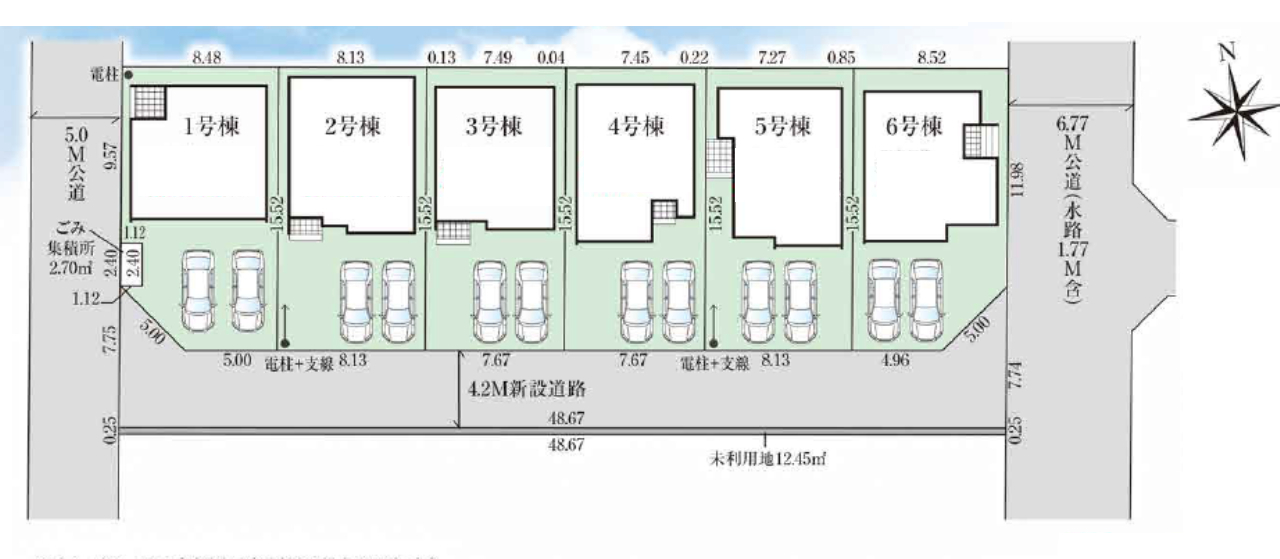 川越市木野目８期　新築一戸建て　全６棟現場　新築仲介手数料０円無料！_画像3