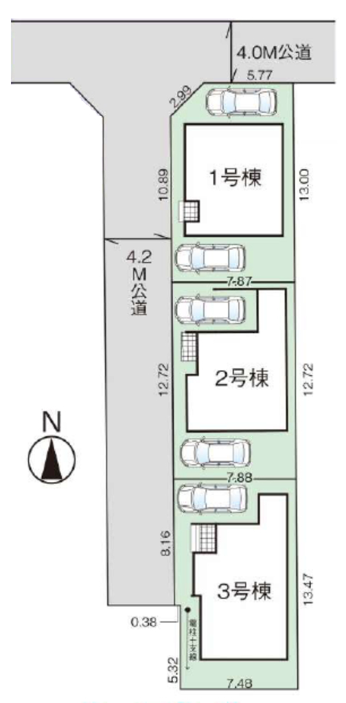 川越市並木４期　新築一戸建て　全３棟現場　新築仲介手数料０円無料！_画像3