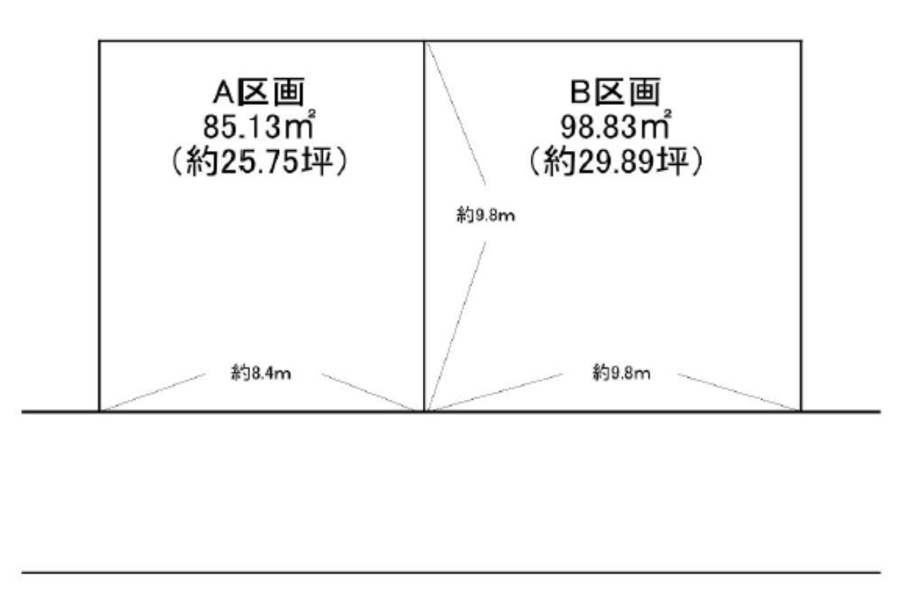 鶴ヶ島市上広谷　建築条件無し売地　全２区画　B区画_画像3