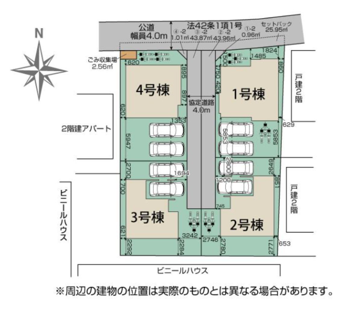 川越市宮元町　新築一戸建て　全４棟現場　新築仲介手数料０円無料！_画像3