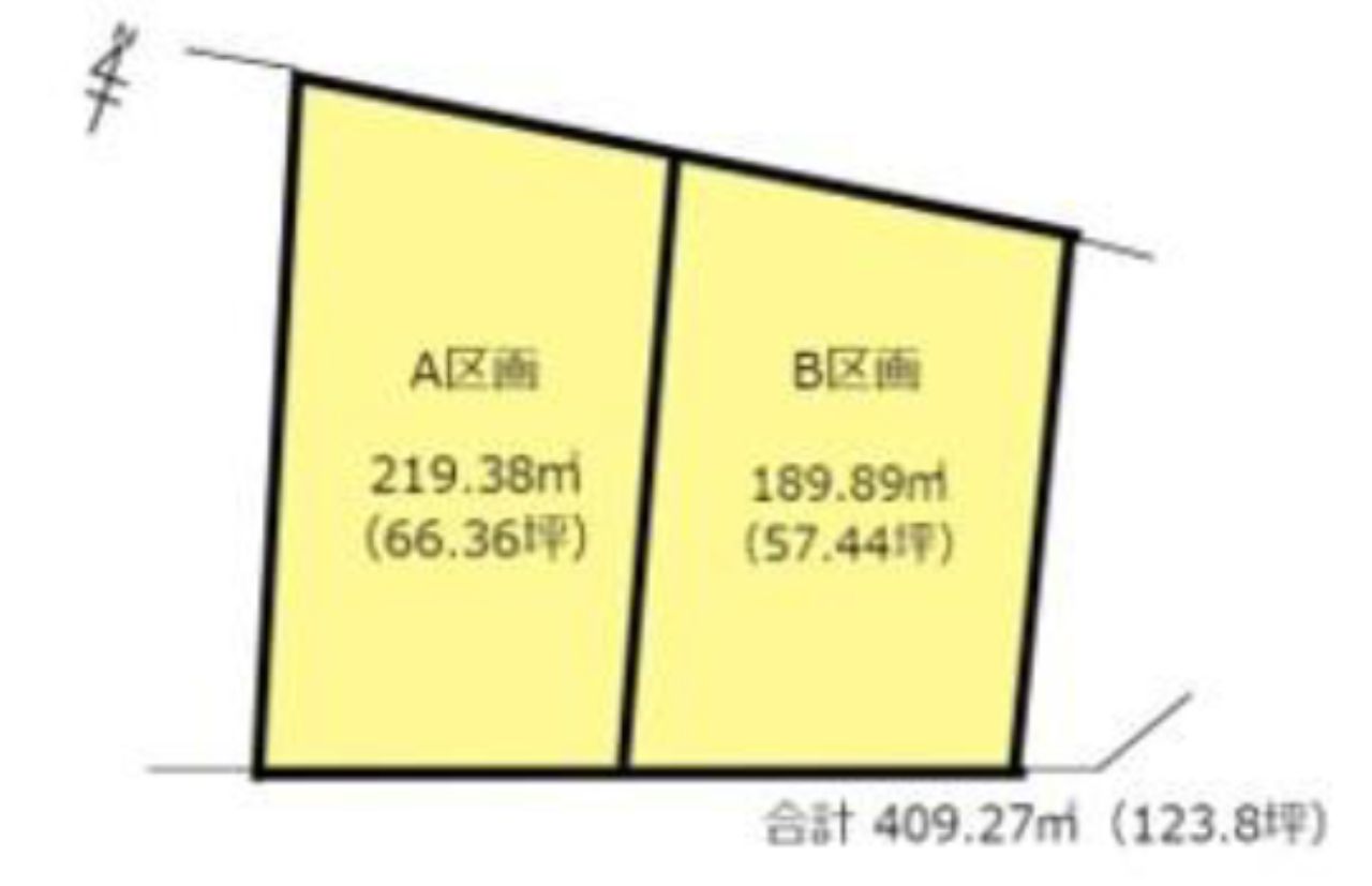 入間郡毛呂山町中央４丁目　建築条件無し売地　全２区画　仲介手数料無料土地！_画像3