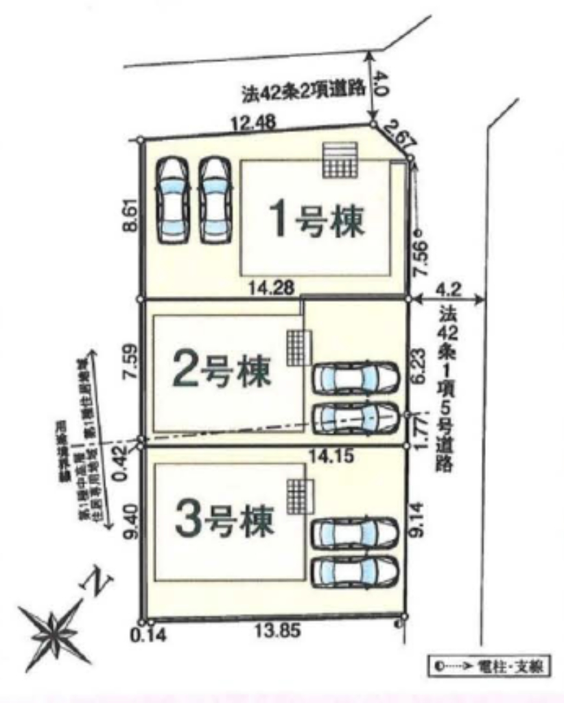 川越市南大塚第１３　新築一戸建て　全３棟現場　新築仲介手数料０円無料！_画像3