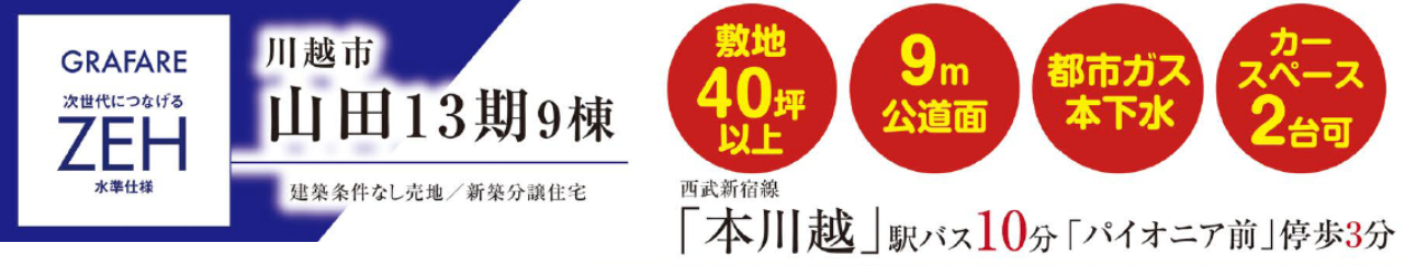 川越市山田１３期　新築一戸建て　全９棟現場　新築仲介手数料０円無料！_画像4